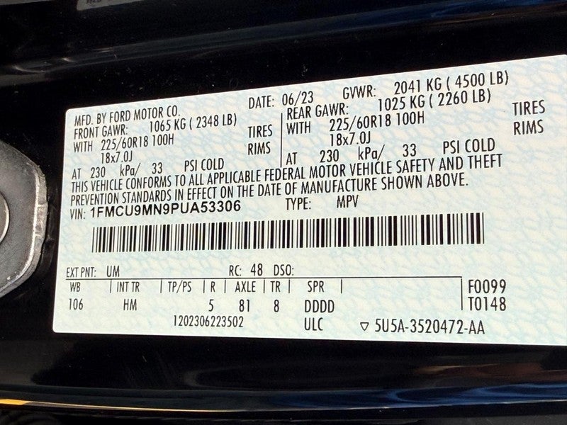 2023 Ford Escape ST-Line AWD