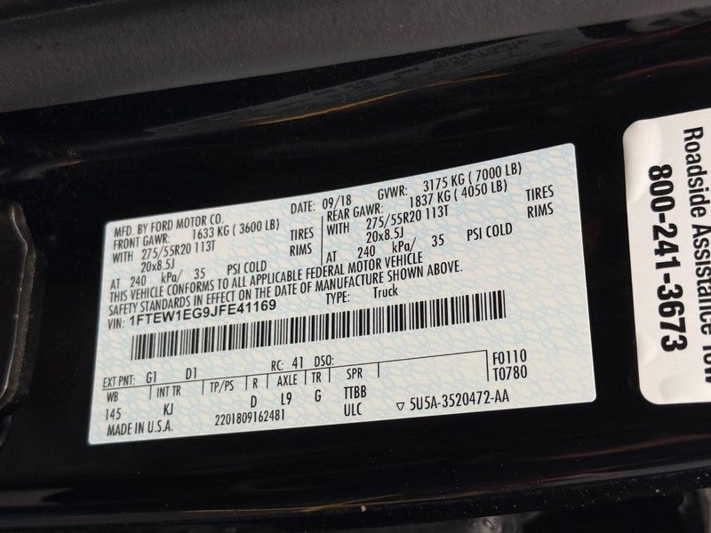 2018 Ford F-150 King Ranch 4WD SuperCrew 5.5' Box