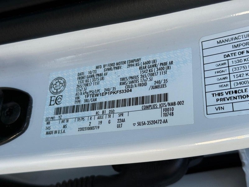 2023 Ford F-150 XLT 4WD SuperCrew 5.5' Box