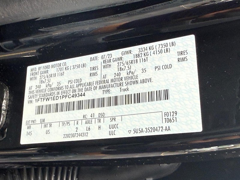 2023 Ford F-150 XLT 4WD SuperCrew 5.5' Box