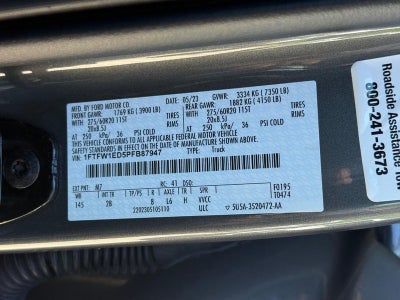 2023 Ford F-150 LARIAT 4WD SuperCrew 5.5' Box
