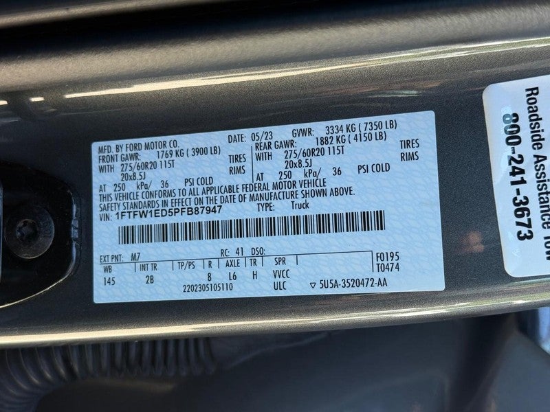 2023 Ford F-150 LARIAT 4WD SuperCrew 5.5' Box