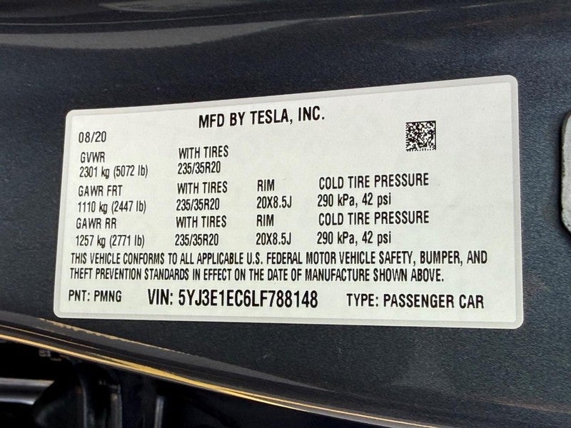 2020 Tesla Model 3 Performance AWD