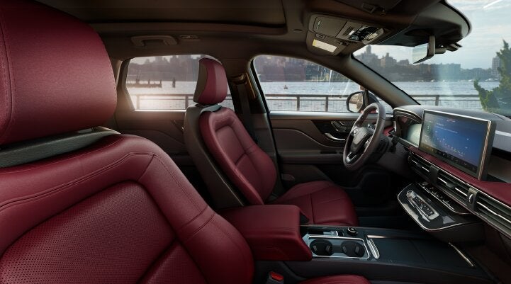 The available Perfect Position front seats in the 2025 Lincoln Corsair® SUV are shown. | Uptown Lincoln in Wauwatosa WI