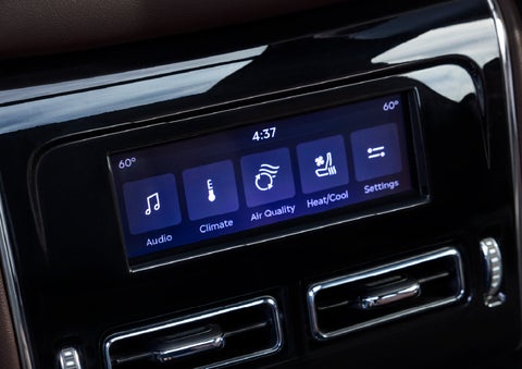 Driver controls like music, temperature, air quality, settings, and heat/cool seats are shown. | Uptown Lincoln in Wauwatosa WI
