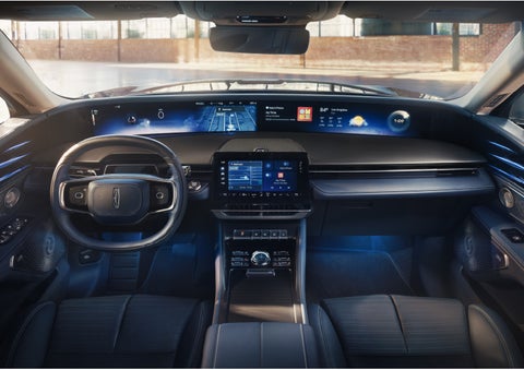 The panoramic display is shown in a 2026 Lincoln Nautilus® SUV. | Uptown Lincoln in Wauwatosa WI