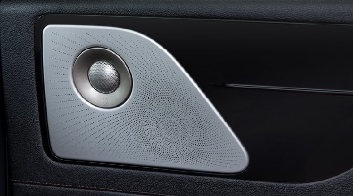 A close-up view of the available Revel® Ultima 3D Audio System. | Uptown Lincoln in Wauwatosa WI