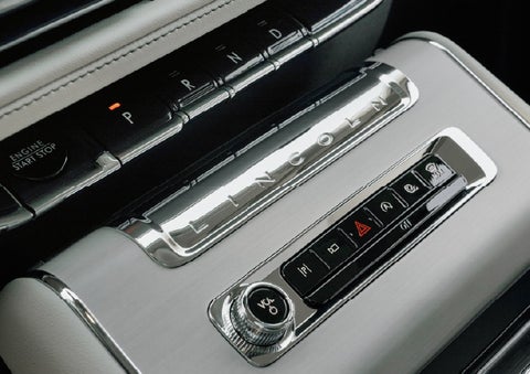 The piano key gear selector of a 2027 Lincoln Aviator® Back Label™ SUV. | Uptown Lincoln in Wauwatosa WI