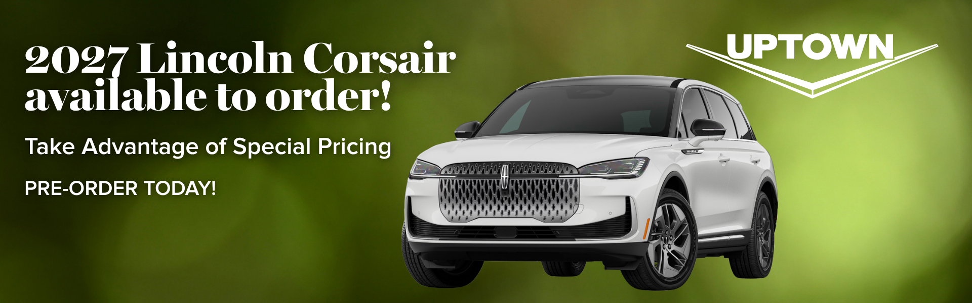 2027 Lincoln Corsair available to order at Uptown Lincoln